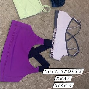 Lulu sports bras